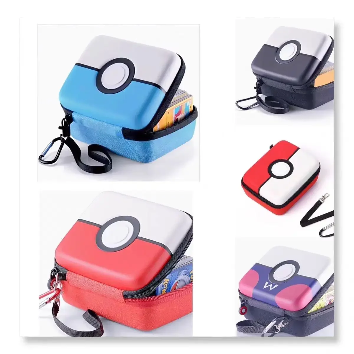 Pokemon Binder Card - 400 個ポケモンゲームカード容量カードホルダーアルバムハードケースカードホルダーブックイヤホン収納ボックスクリスマスギフト