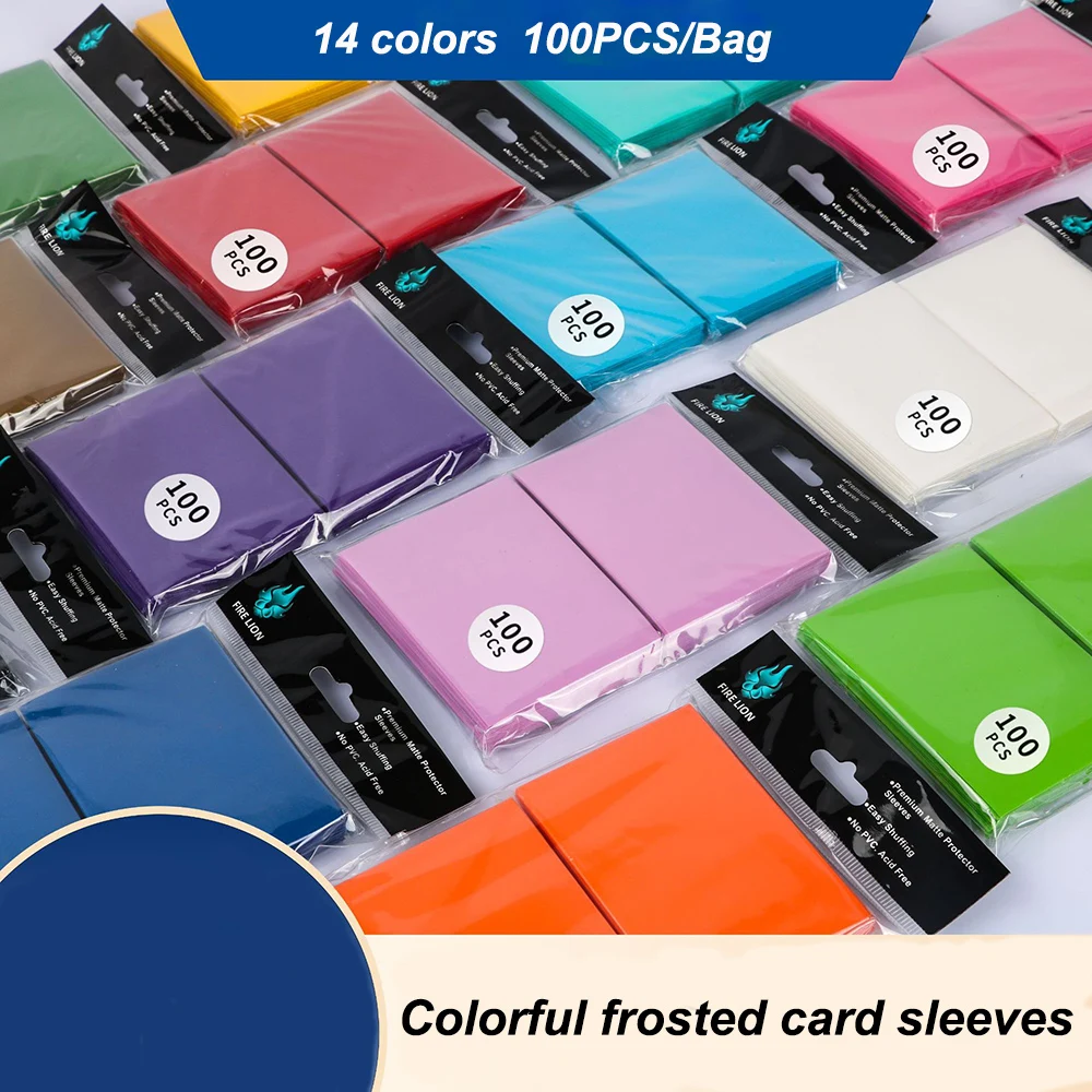 Card Penny Sleeve - 62 × 89 ミリメートル 100 ピース/セットソリッドマットトレーディングカードスリーブトップローディング日本サイズカードプロテクター