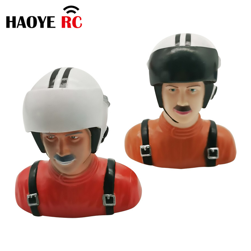 Vinyl Figure Blank - Haoye-encriceヘルメット付きフィギュア、rc飛行機用おもちゃモデル、ホビーアクセサリー、赤、青、軍隊、緑、オレンジ、1:6スケール、1個