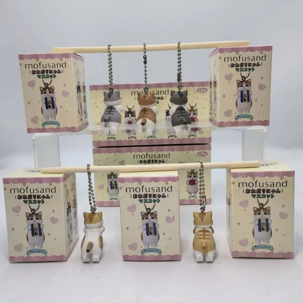 モフサンド可愛い猫キーホルダーブラインドボックスキュートアニ - Action Figure Stand のレビューと価格