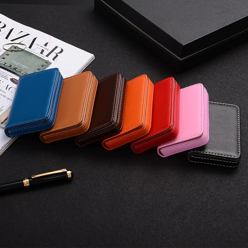 2026 PU レザー名刺入れ磁気バックル付きスリムポケット - Card Top Loader のレビューと価格