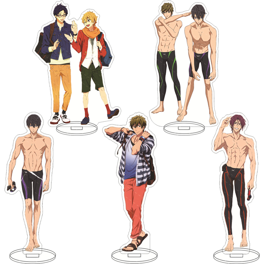 16CMアニメアクリルフィギュア無料！ 七瀬はるか 松岡凛  - Figma Stand Set のレビューと価格