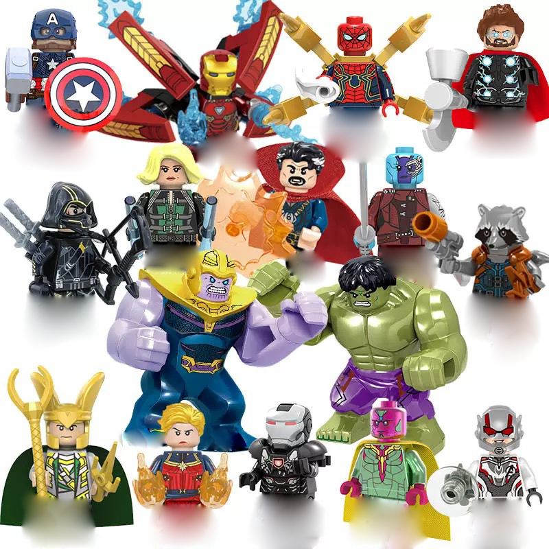 流行の映画キャラクターの漫画風ブロック、漫画キャラクター、人 - Building Block Mini のレビューと価格