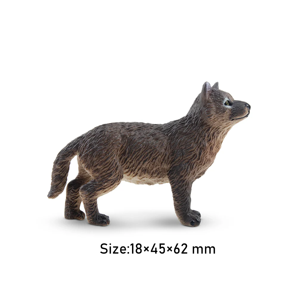 Toymany シミュレーション立ちハイイロオオカミカブ野生 - Action Figure Stand のレビューと価格