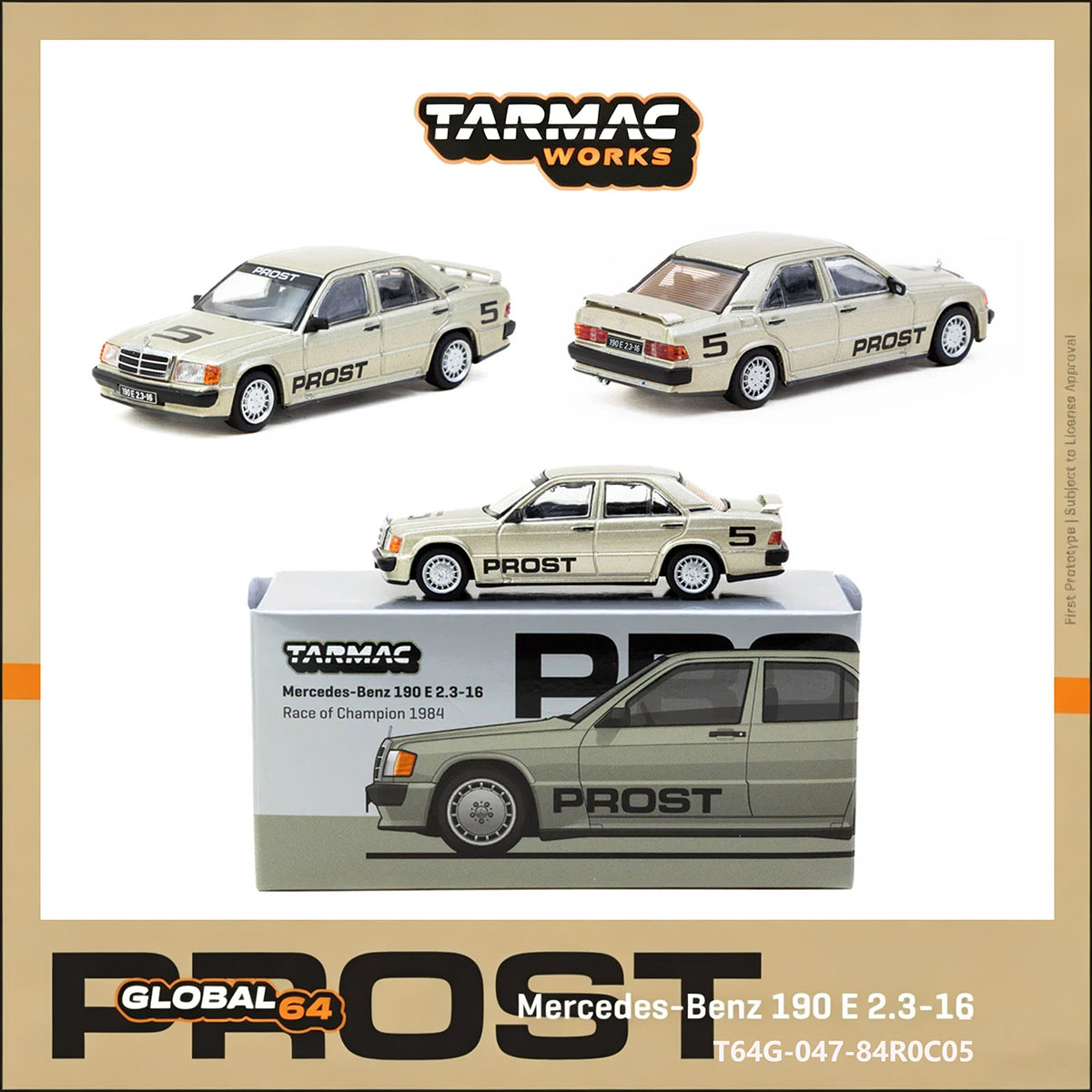 TW 1:64 メルセデス 190E # 5 アラン・プロス - Die Cast Car 1 64 のレビューと価格