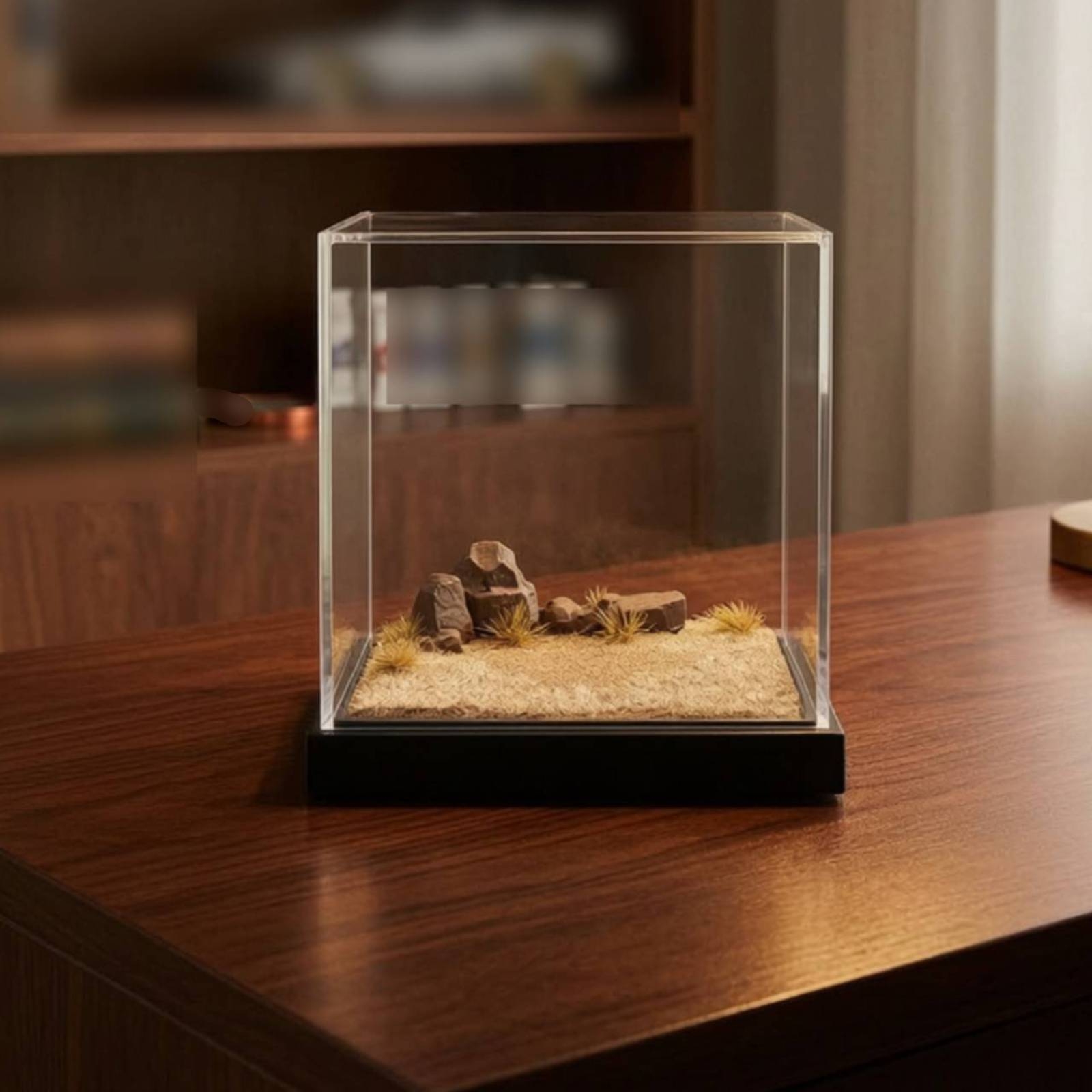 ミニチュアシーンプラットフォーム クリアディスプレイケース  - Display Case Acrylic のレビューと価格