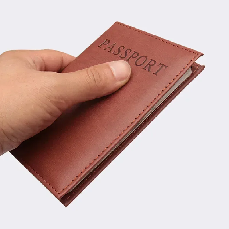 ファッション女性男性パスポートカバー Pu レザー無地旅行  - Card Top Loader のレビューと価格