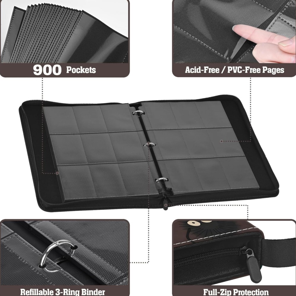 カードバインダー 9ポケット 両面ポケット トレーディングカ - Trading Card Binder のレビューと価格