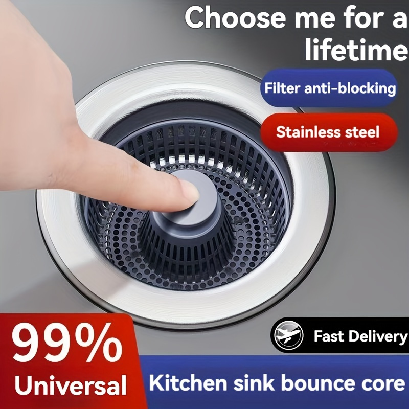 3 in 1 キッチンシンク排水口ストレーナーとストッパーコ - Pop Display Shelf のレビューと価格