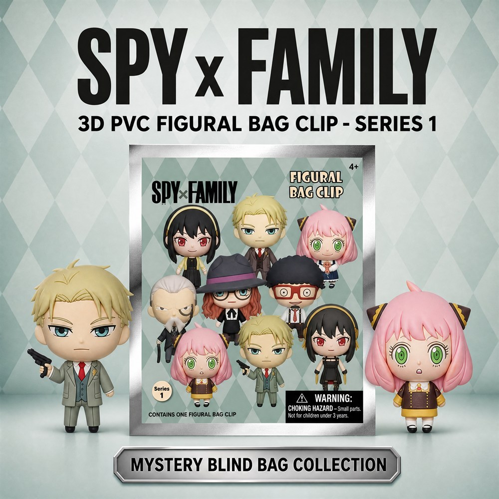 スパイ×ファミリー 3D PVC バッグクリップキーホルダー - Mystery Box Blind Bag のレビューと価格