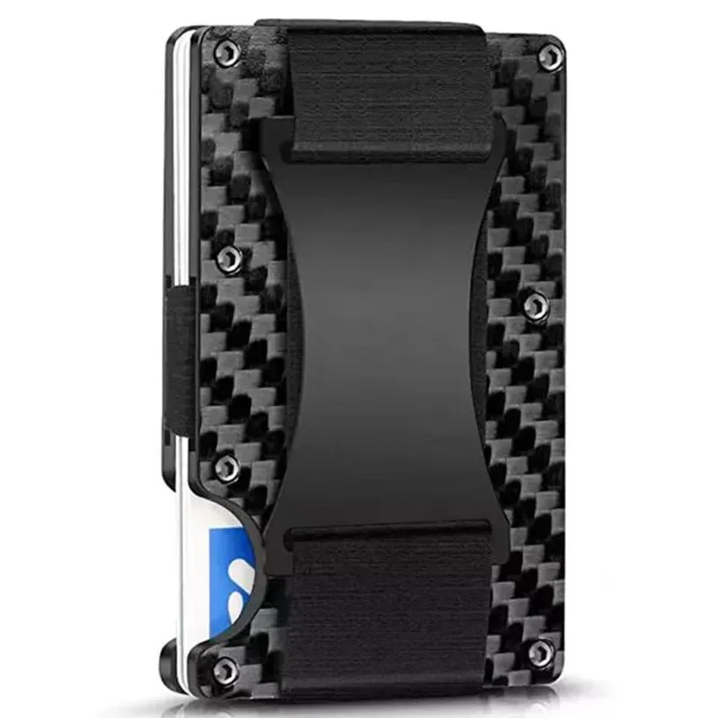 RFIDビジネスカードホルダー カーボンファイバーカードホル - Card Top Loader のレビューと価格