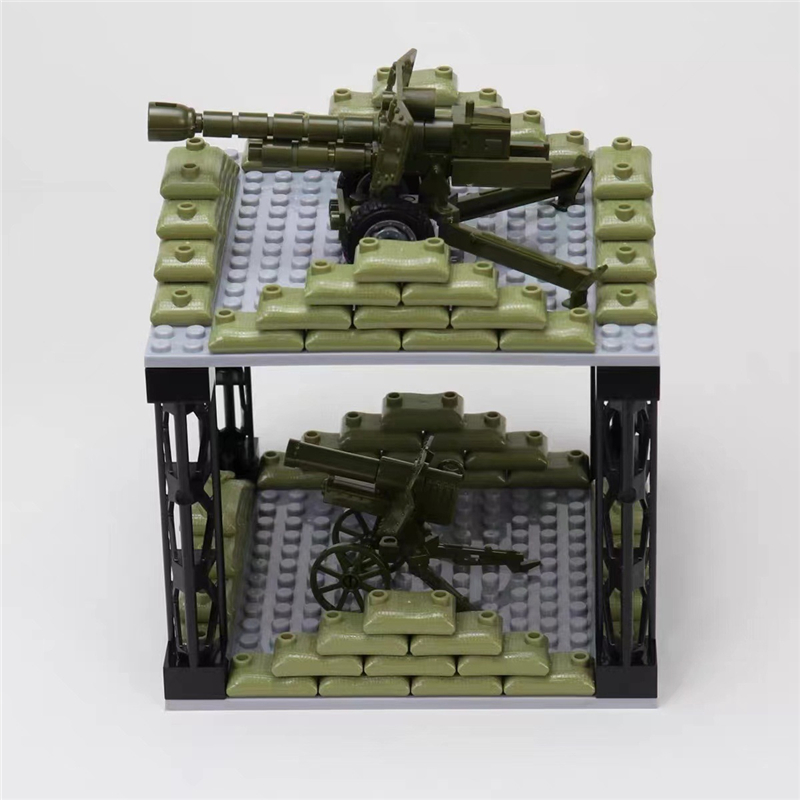 50個入り MOCミリタリーサンドバッグ ビルディングブロッ - Lego Minifigure Holder のレビューと価格
