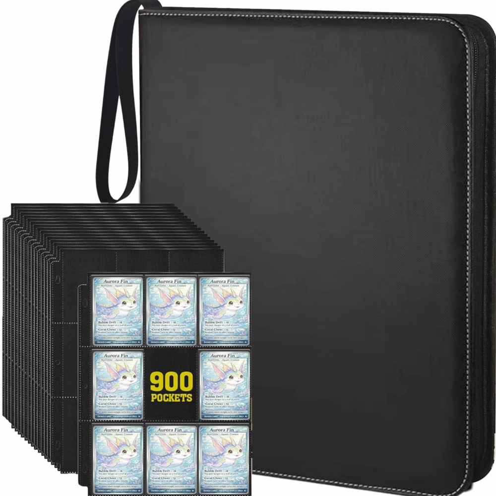 900ポケットカードバインダーアルバム、50枚の9ポケット両 - Pokemon Binder Card のレビューと価格